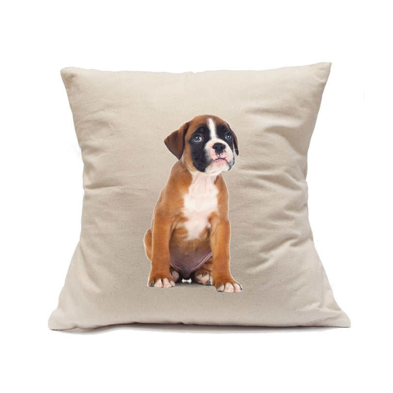 Canvas Pillow With Dog Print 800